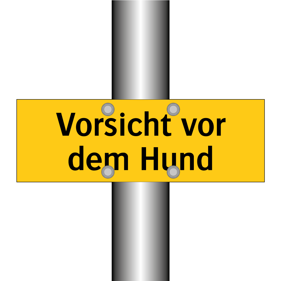 Vorsicht vor dem Hund