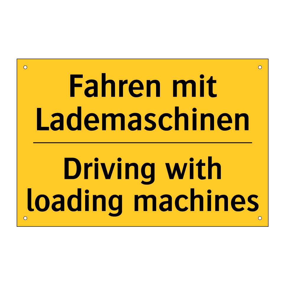 Fahren mit Lademaschinen - Driving with loading machines