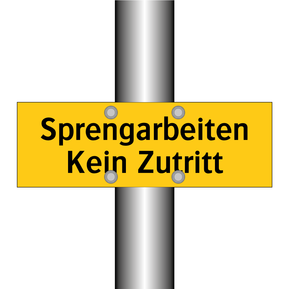 Sprengarbeiten Kein Zutritt