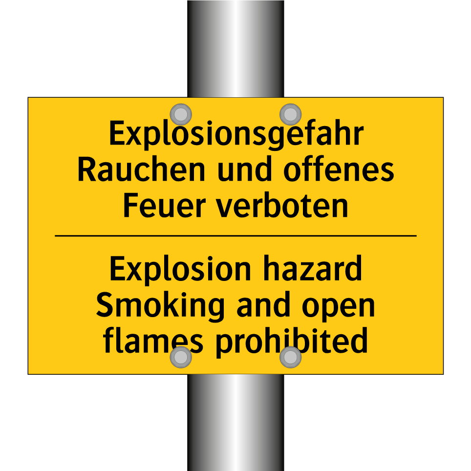 Explosionsgefahr Rauchen und offenes /.../ - Explosion hazard Smoking and open /.../
