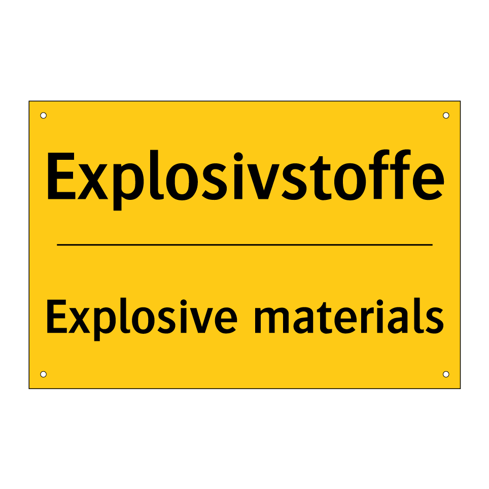 Explosivstoffe - Explosive materials