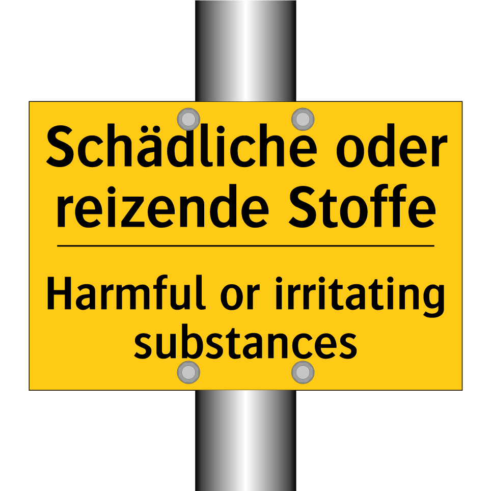 Schädliche oder reizende Stoffe/.../ - Harmful or irritating substances/.../