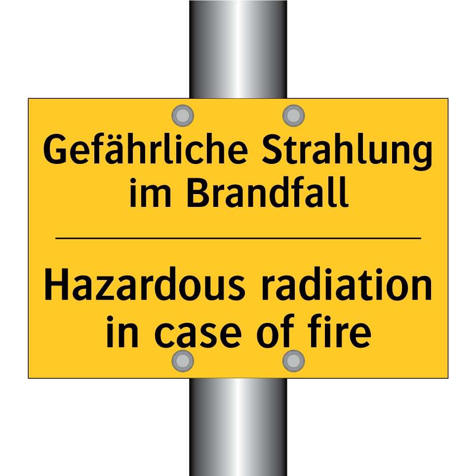 Gefährliche Strahlung im Brandfall/.../ - Hazardous radiation in case of /.../