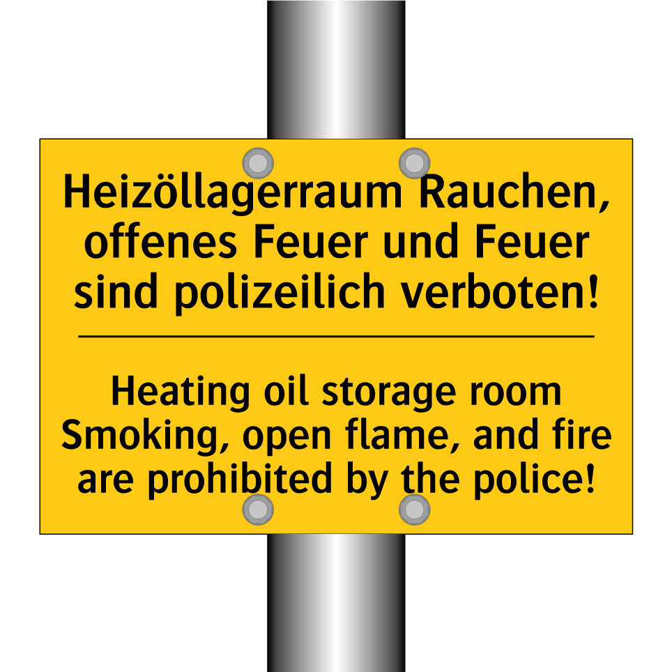 Heizöllagerraum Rauchen, offenes /.../ - Heating oil storage room Smoking, /.../