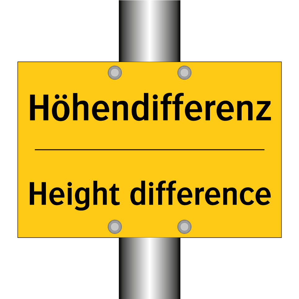 Höhendifferenz - Height difference