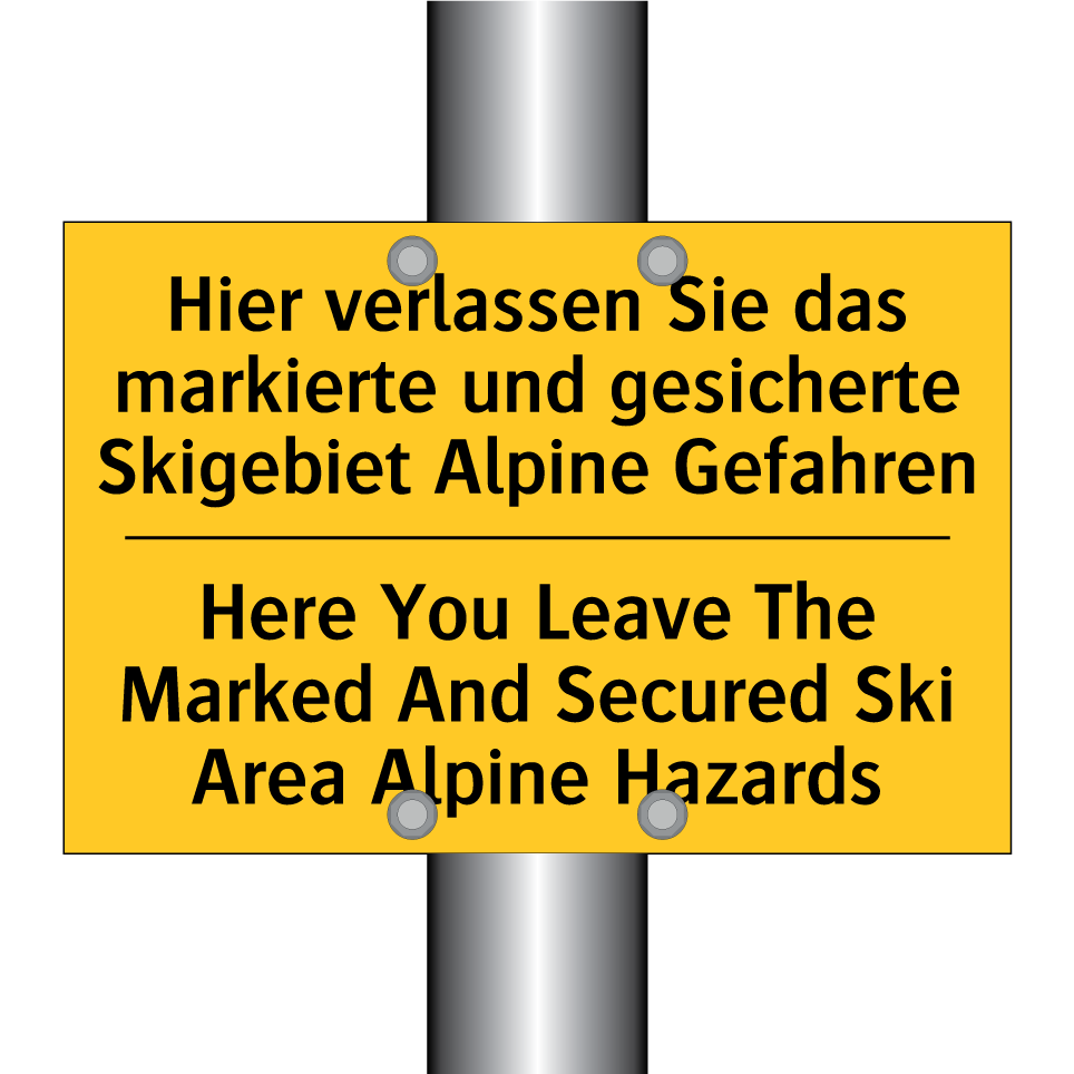 Hier verlassen Sie das markierte /.../ - Here You Leave The Marked And /.../