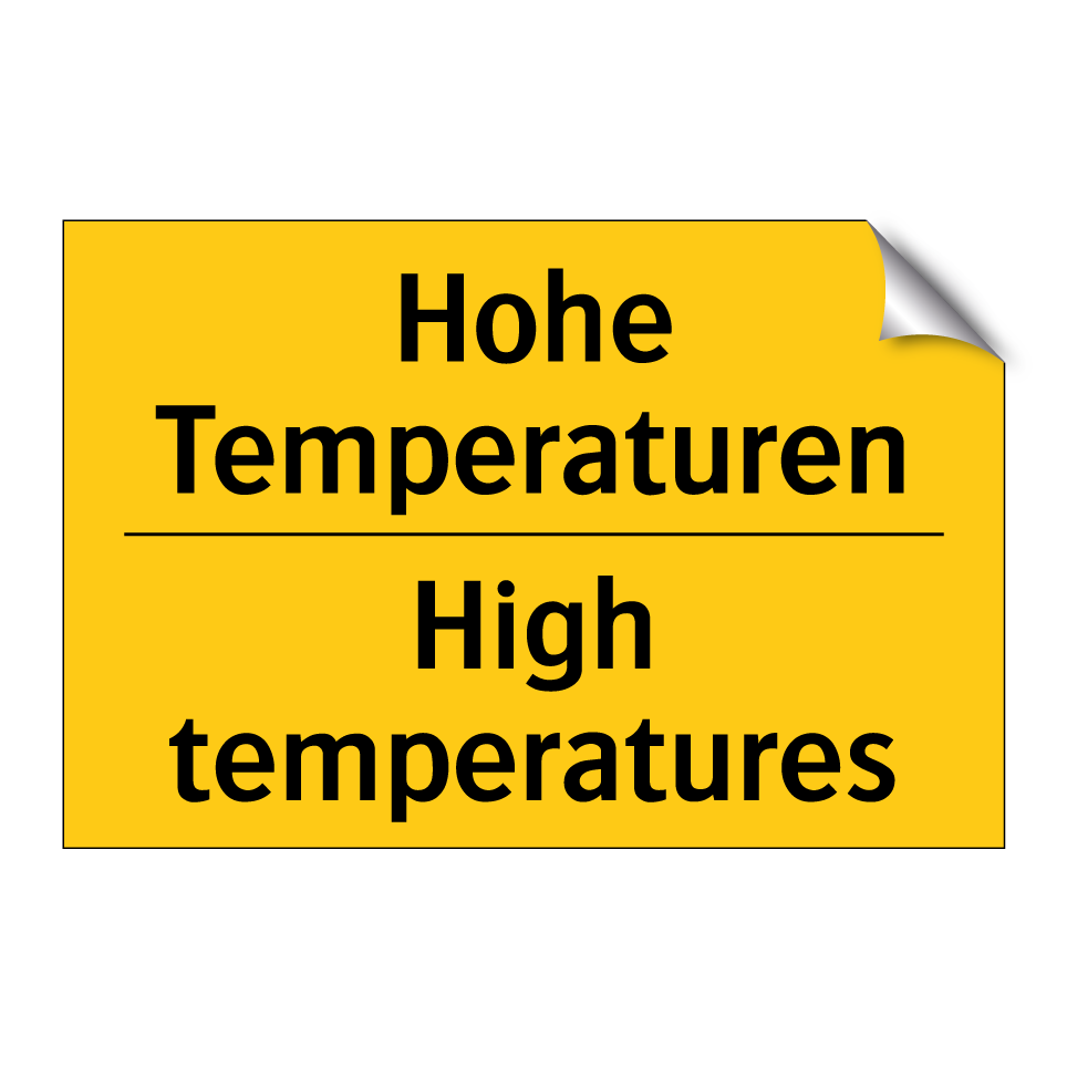 Hohe Temperaturen - High temperatures