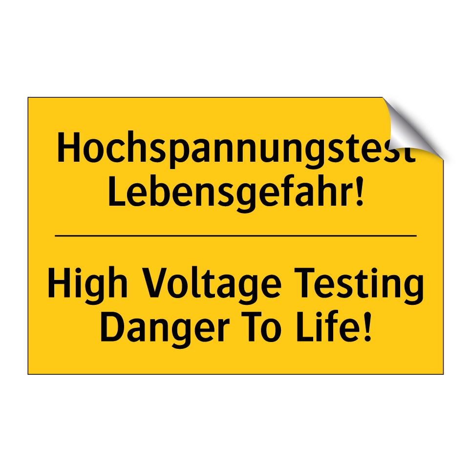 Hochspannungstest Lebensgefahr!/.../ - High Voltage Testing Danger To /.../