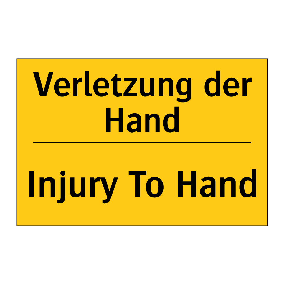 Verletzung der Hand - Injury To Hand