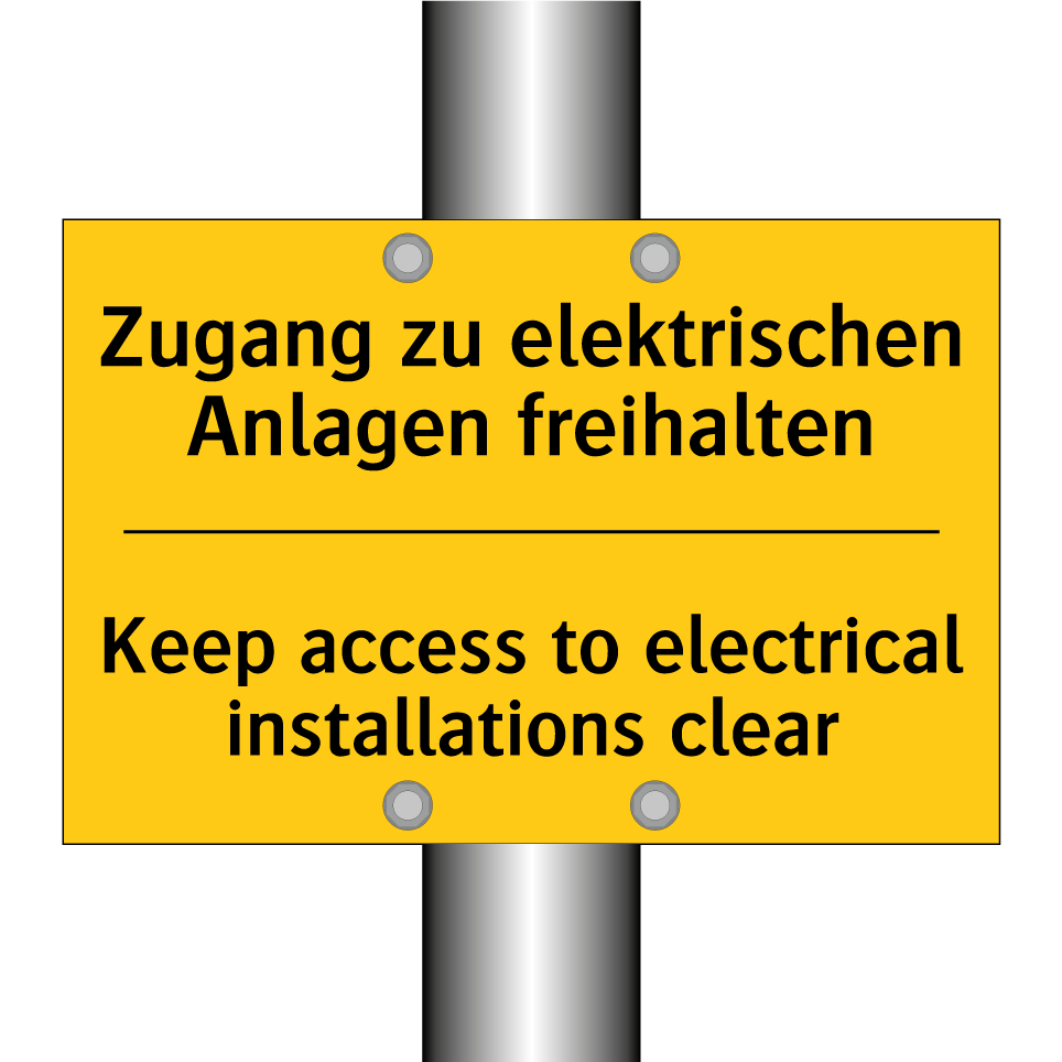 Zugang zu elektrischen Anlagen /.../ - Keep access to electrical installations /.../