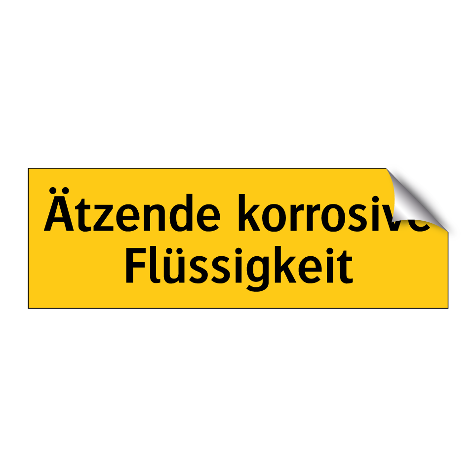 Ätzende korrosive Flüssigkeit