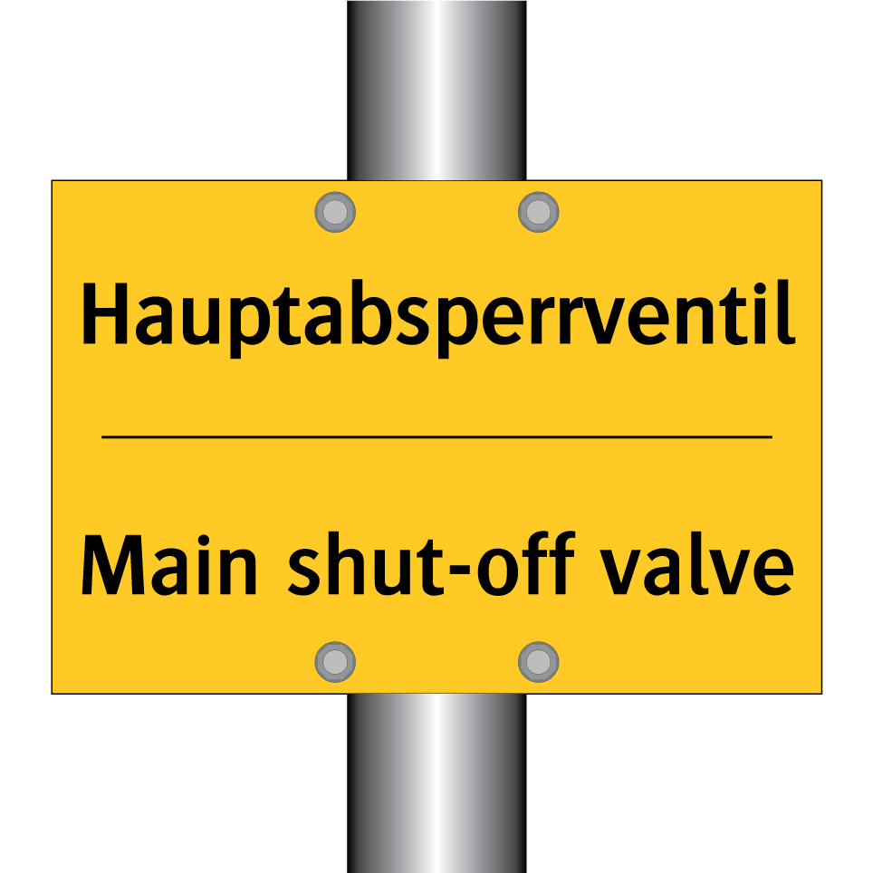 Hauptabsperrventil - Main shut-off valve