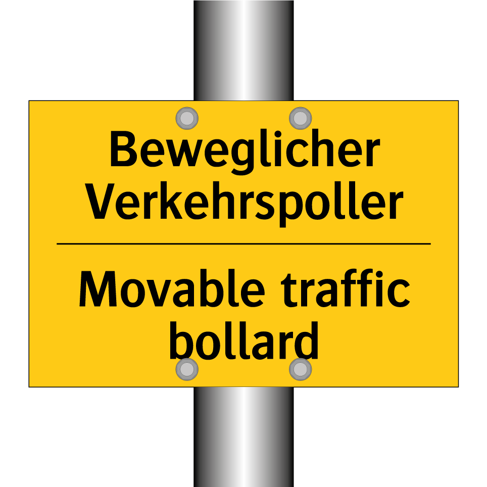 Beweglicher Verkehrspoller - Movable traffic bollard