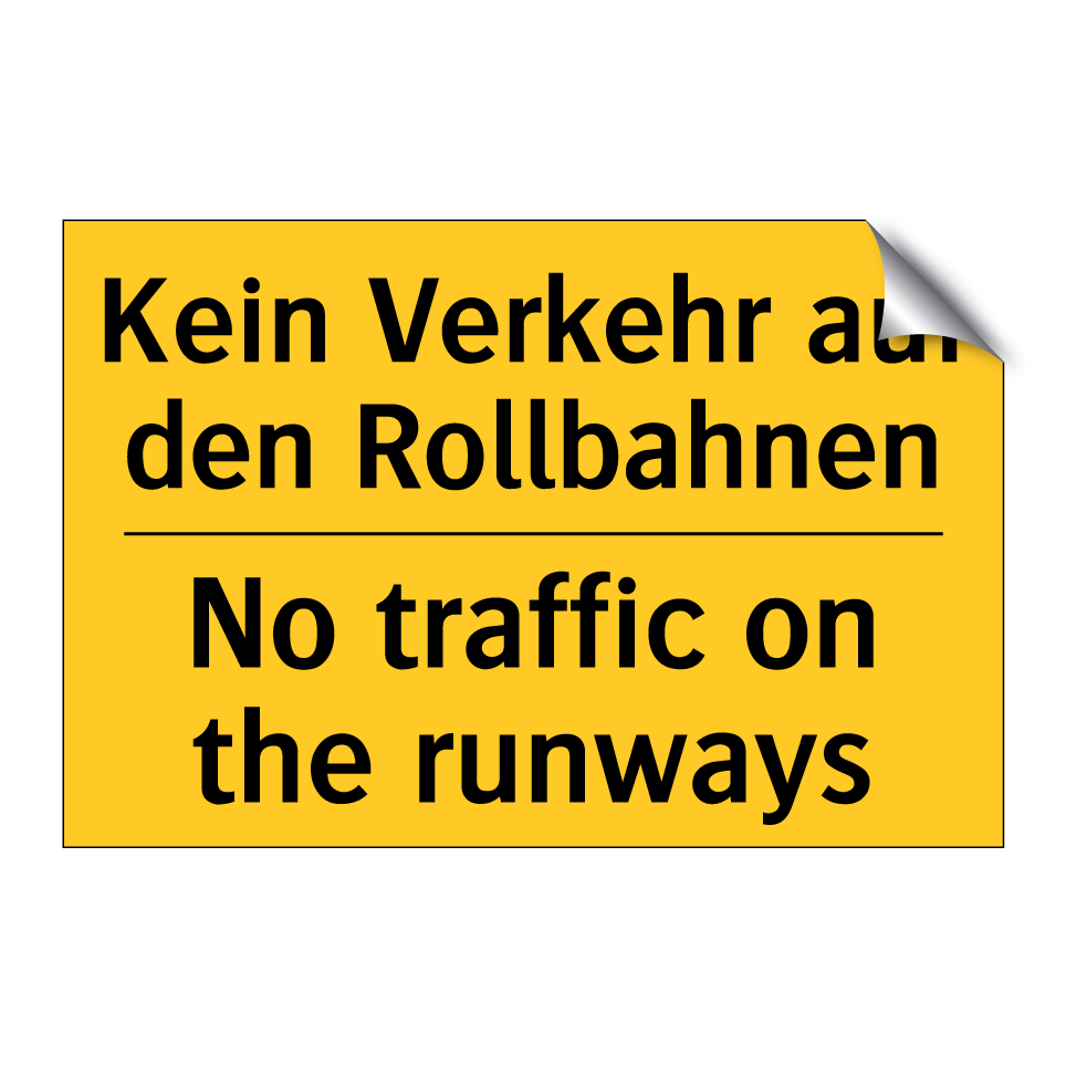 Kein Verkehr auf den Rollbahnen/.../ - No traffic on the runways