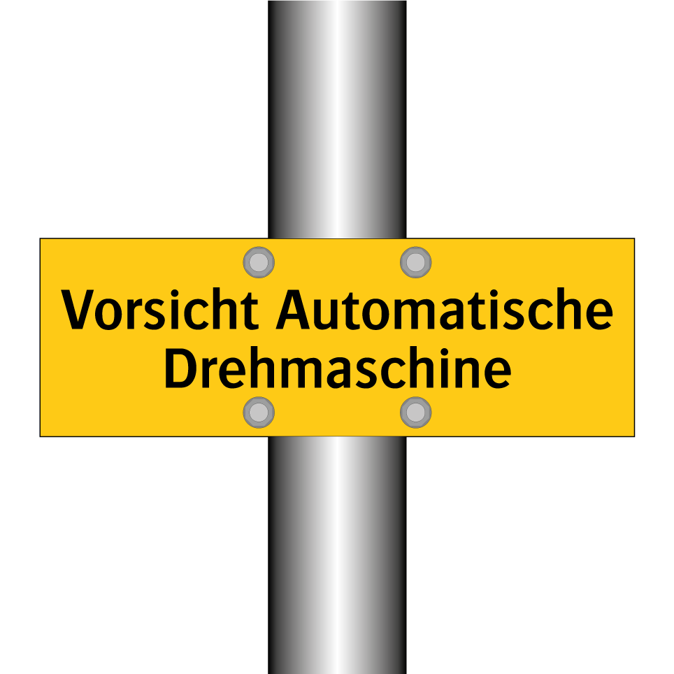 Vorsicht Automatische Drehmaschine