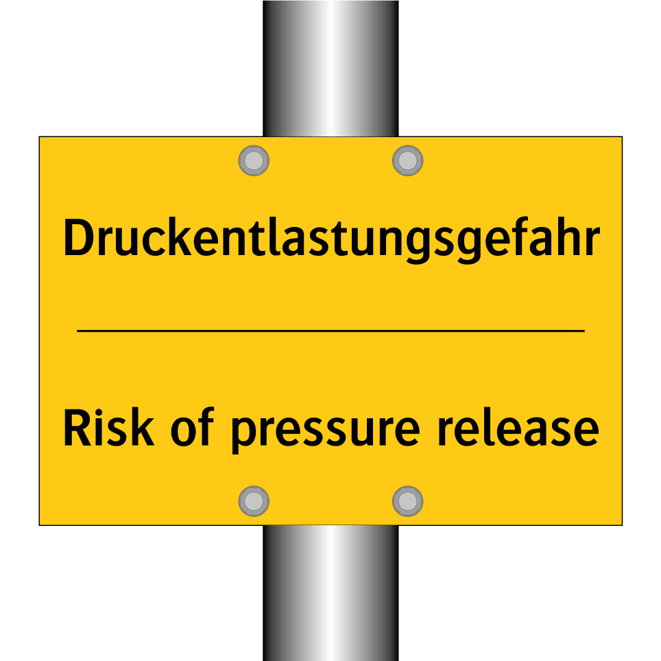 Druckentlastungsgefahr - Risk of pressure release