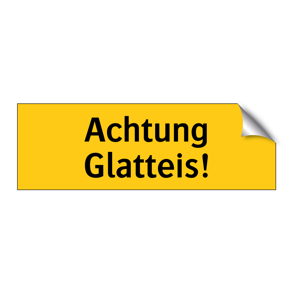 Achtung Glatteis!