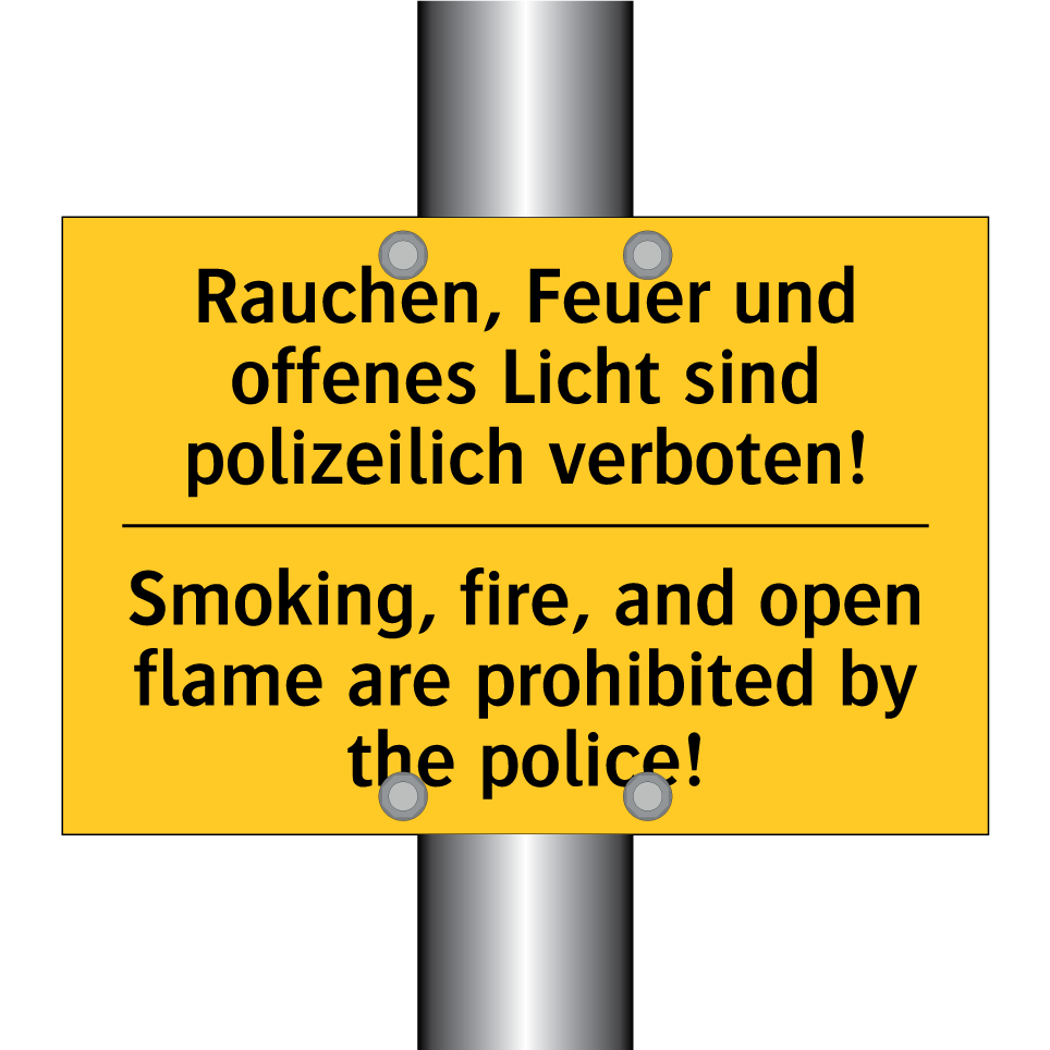 Rauchen, Feuer und offenes Licht /.../ - Smoking, fire, and open flame /.../