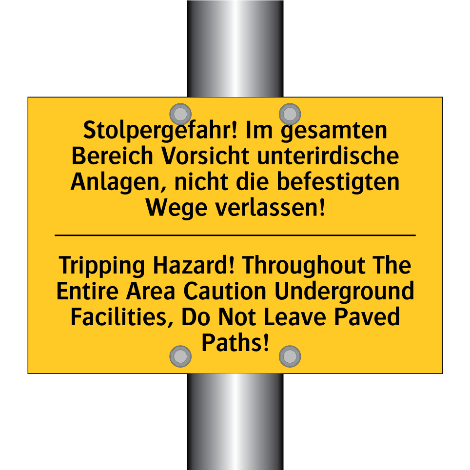 Stolpergefahr! Im gesamten Bereich /.../ - Tripping Hazard! Throughout The /.../