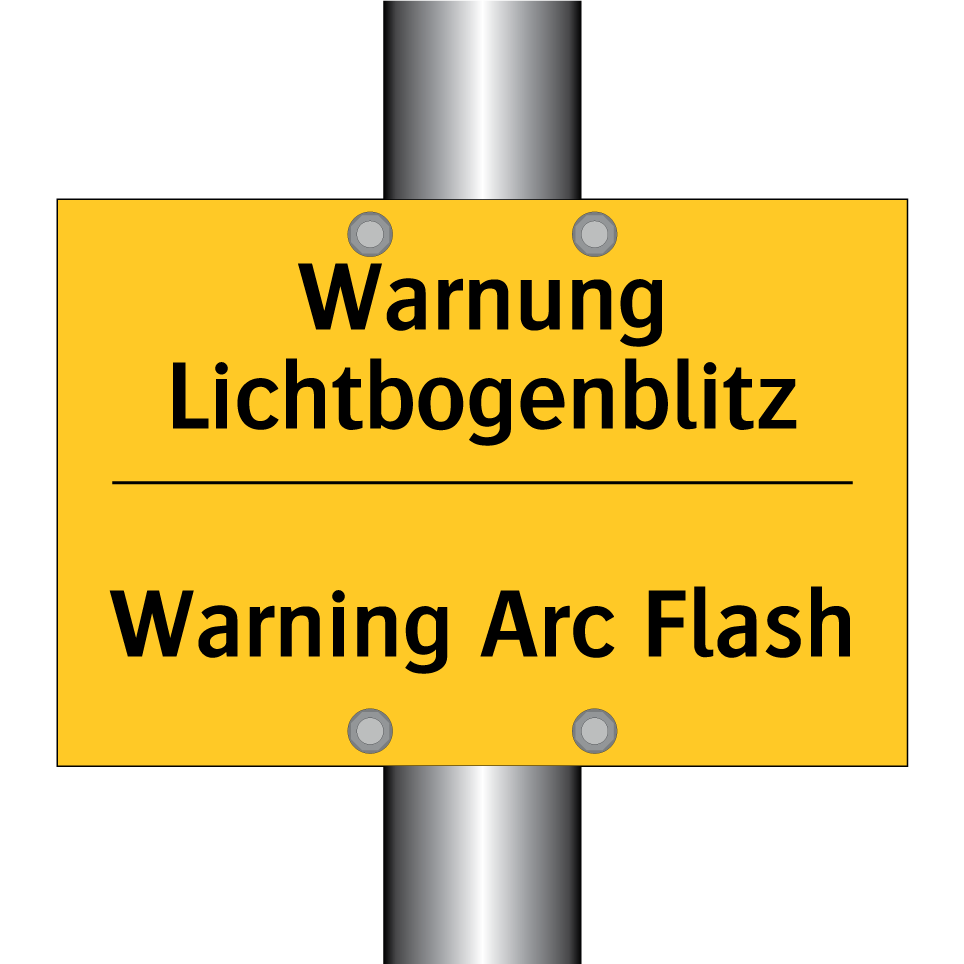 Warnung Lichtbogenblitz - Warning Arc Flash