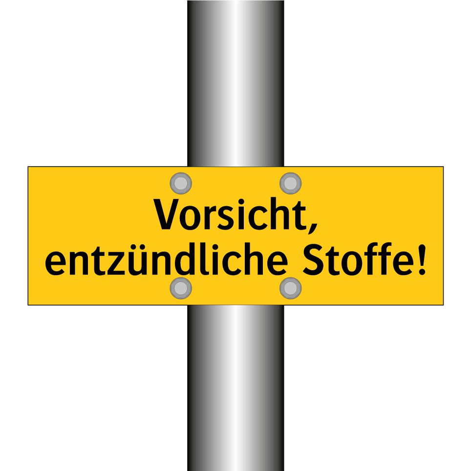 Vorsicht, entzündliche Stoffe!
