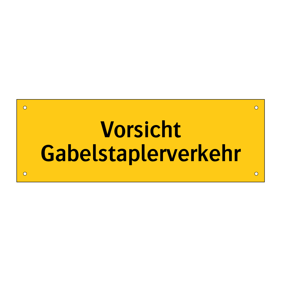Vorsicht Gabelstaplerverkehr