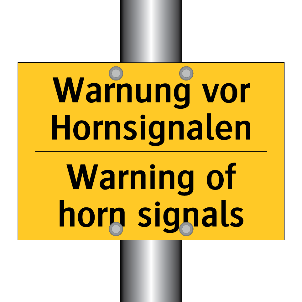 Warnung vor Hornsignalen - Warning of horn signals