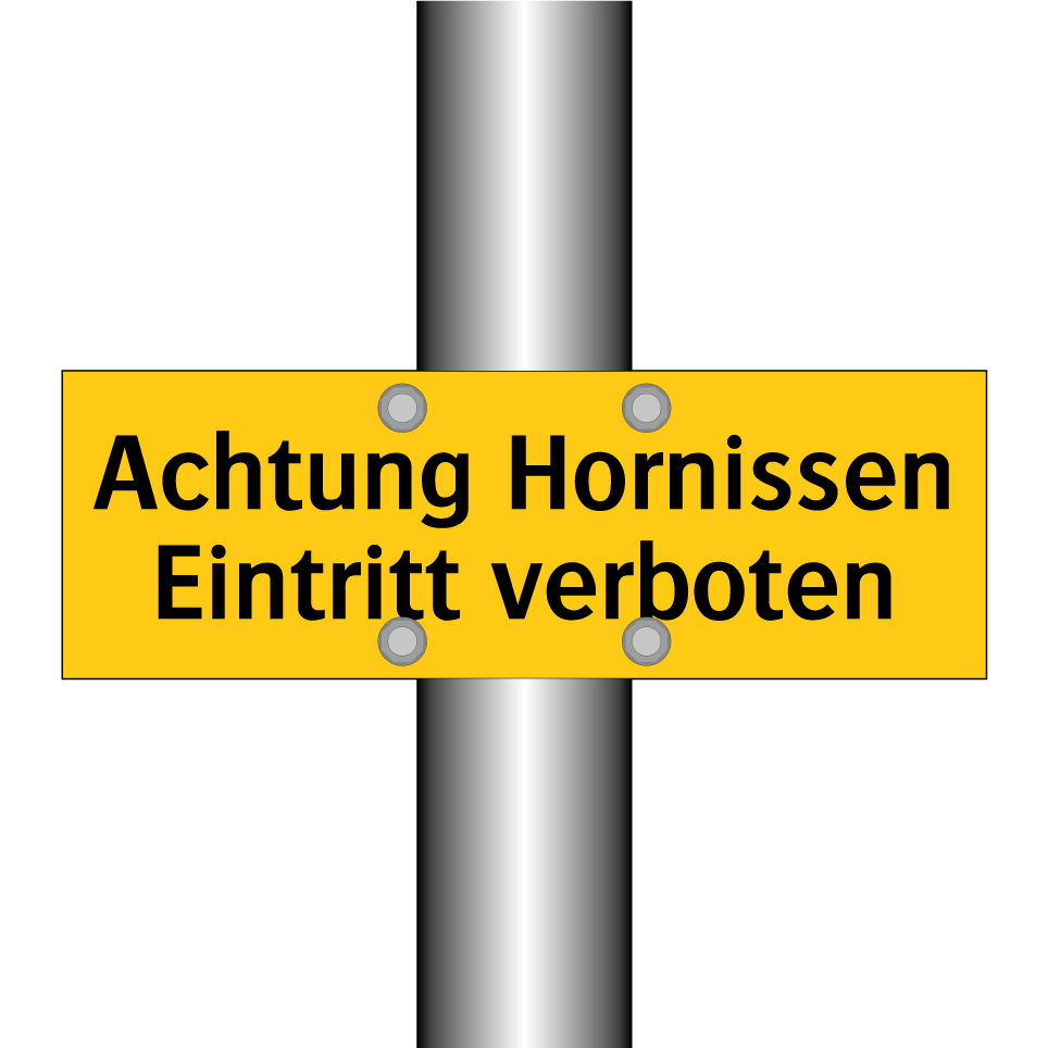Achtung Hornissen Eintritt verboten