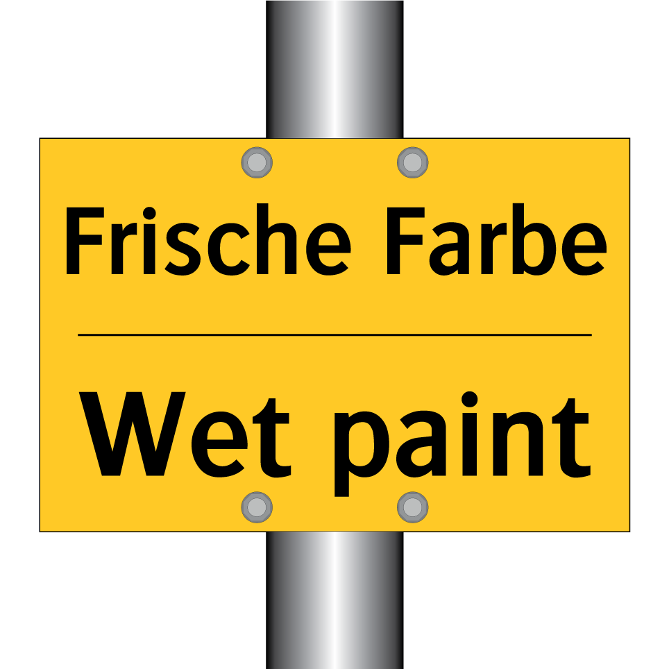 Frische Farbe - Wet paint