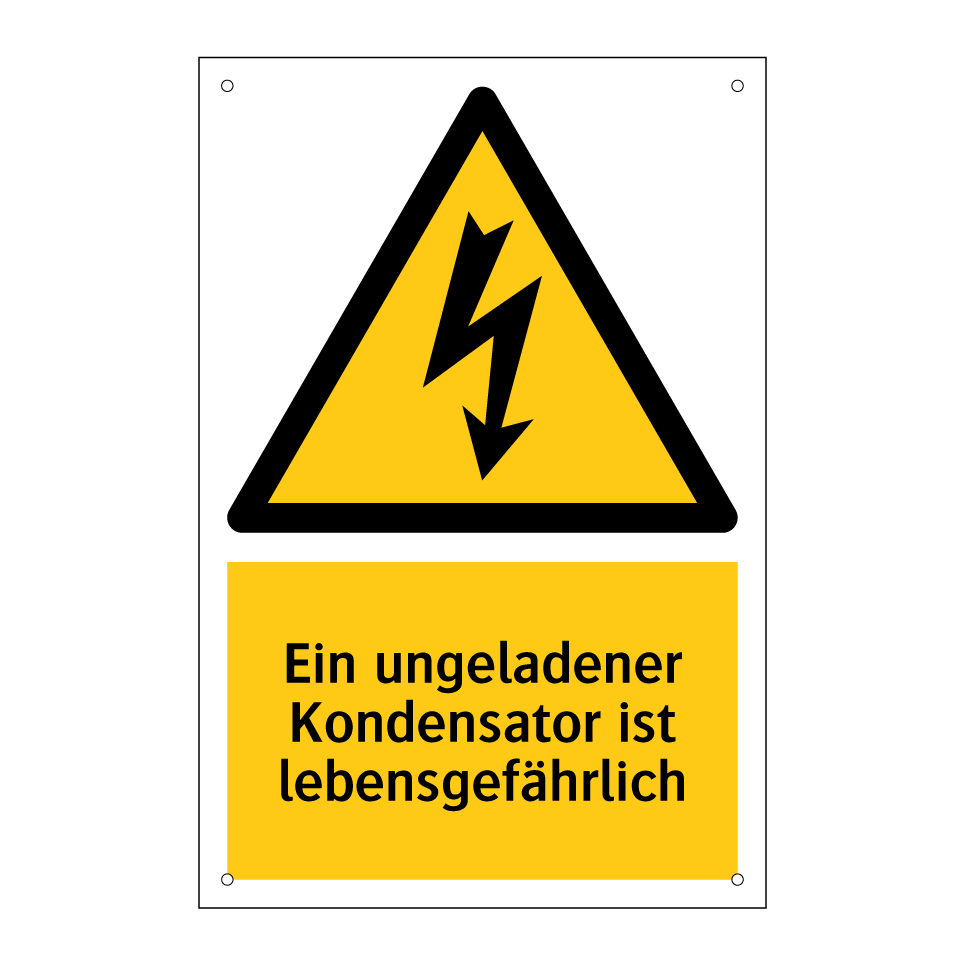 Ein ungeladener Kondensator ist lebensgefährlich