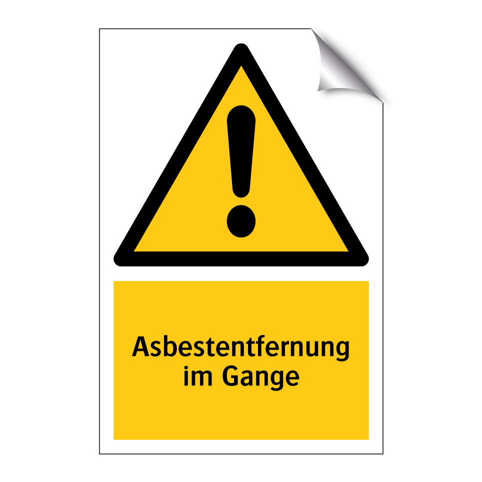 Asbestentfernung im Gange