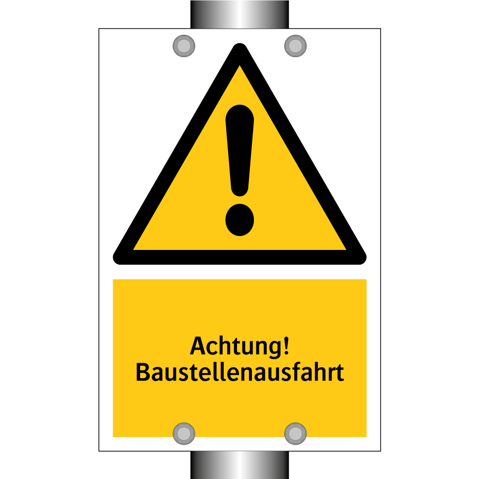 Achtung! Baustellenausfahrt