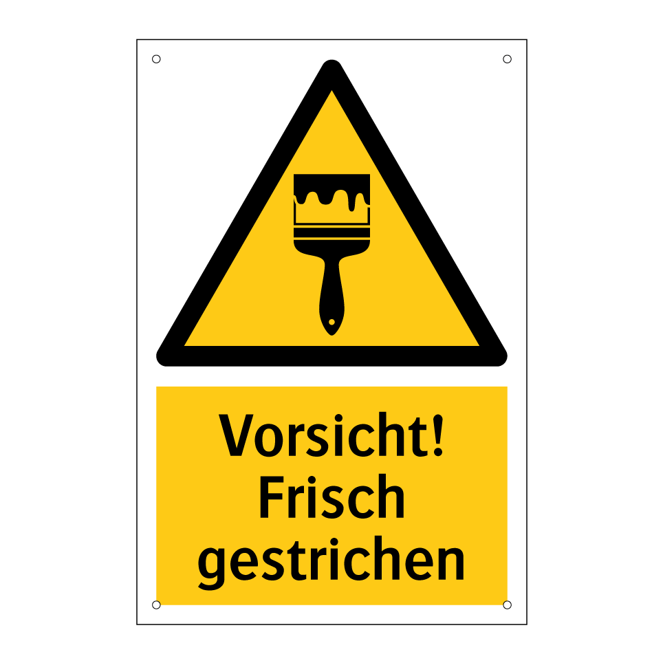 Vorsicht! Frisch gestrichen