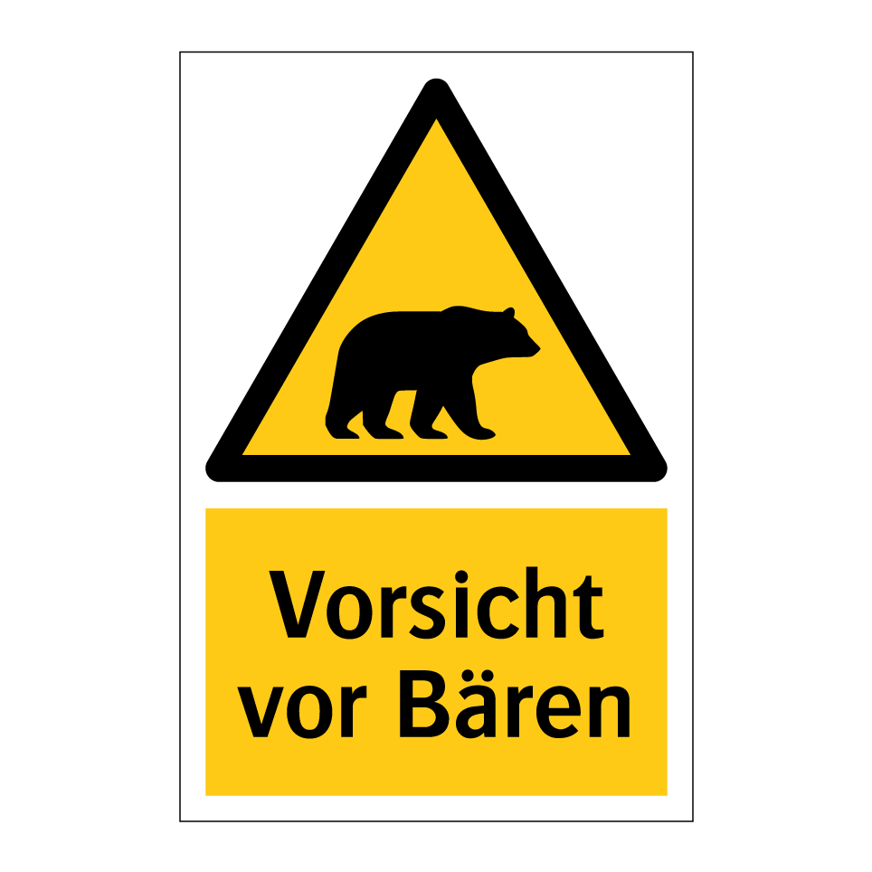 Vorsicht vor Bären