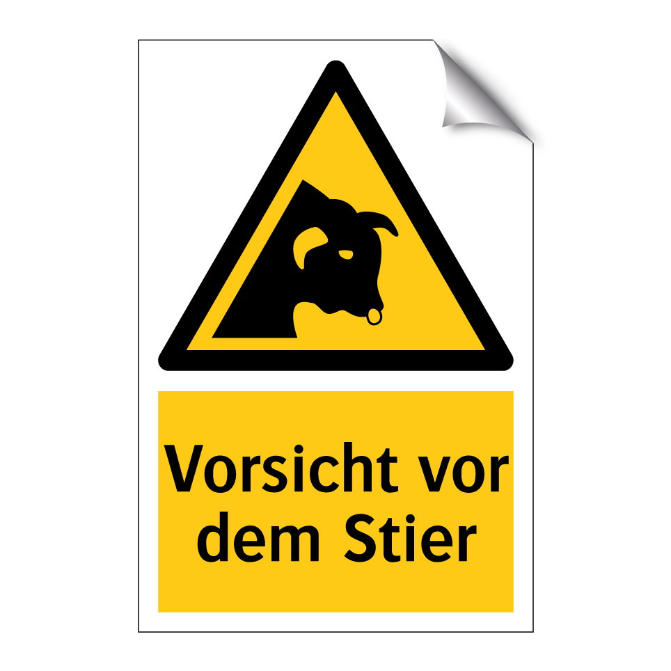 Vorsicht vor dem Stier