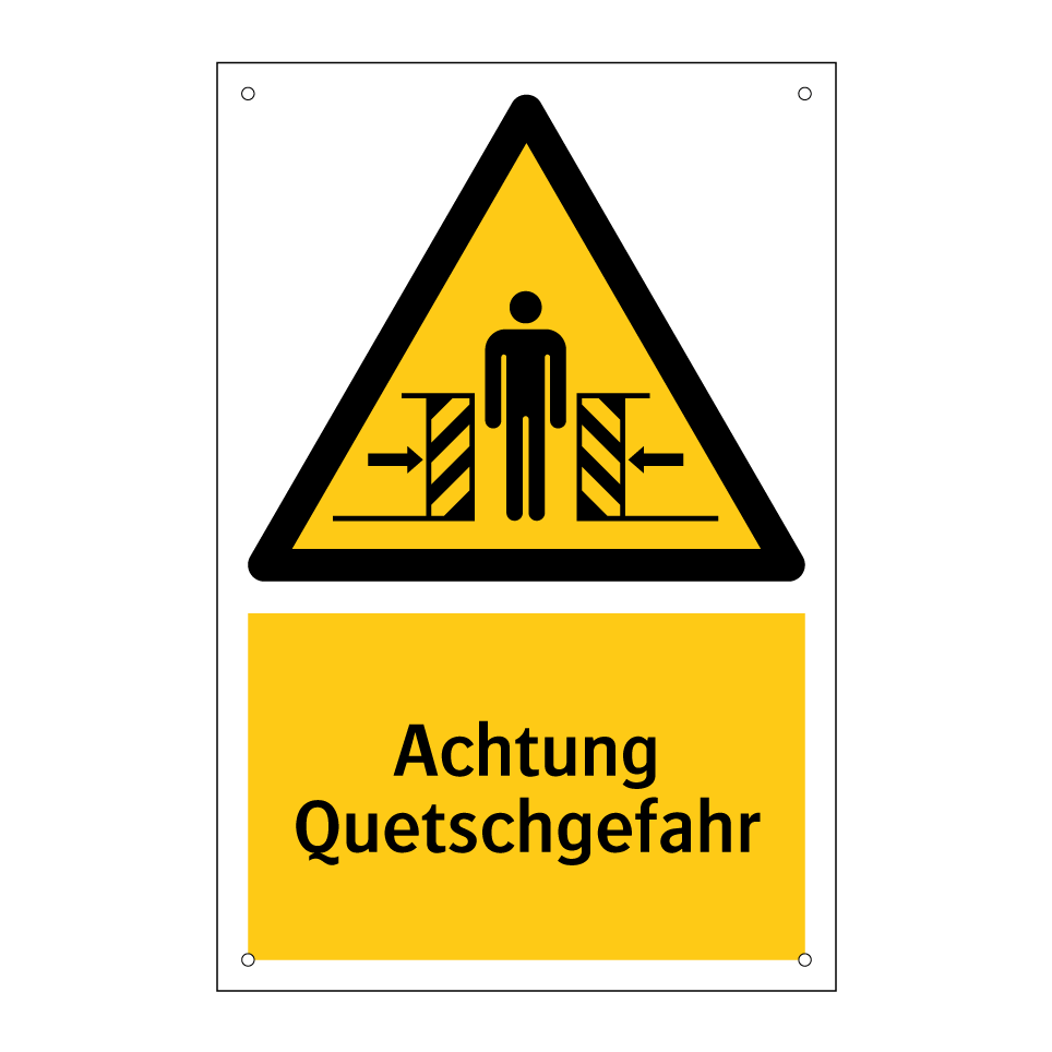 Achtung Quetschgefahr