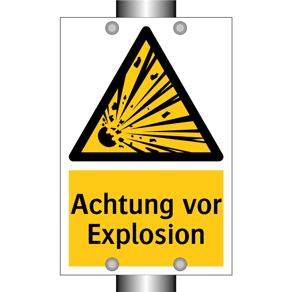 Achtung vor Explosion
