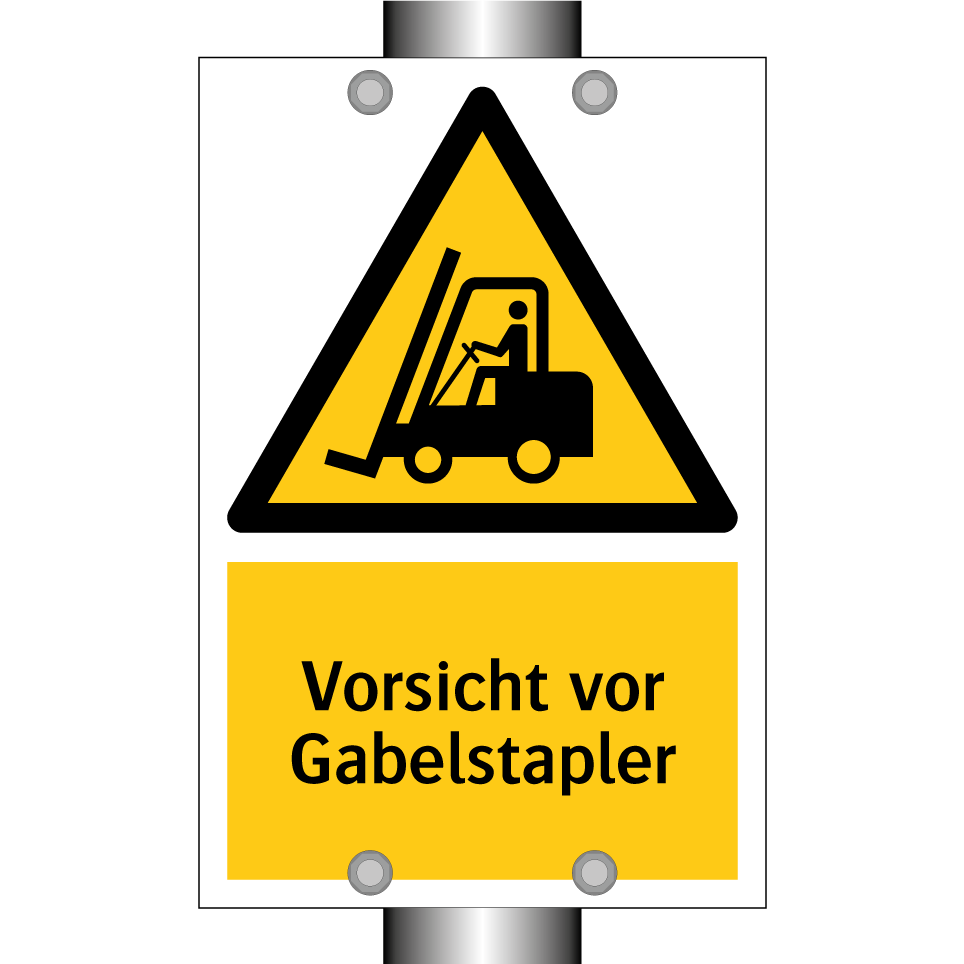 Vorsicht vor Gabelstapler