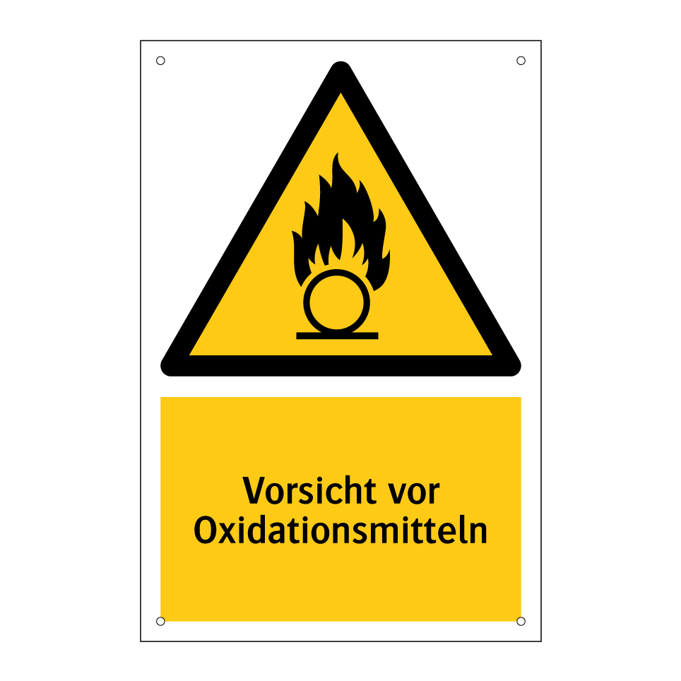 Vorsicht vor Oxidationsmitteln