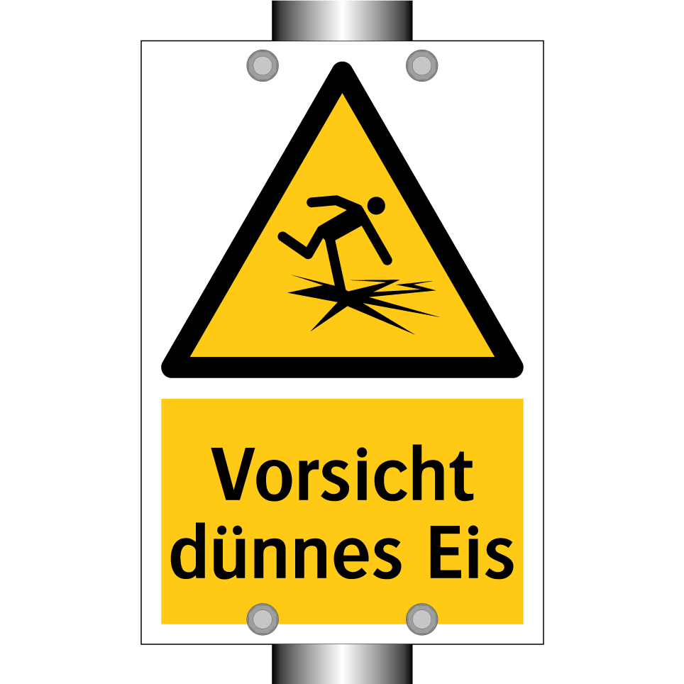 Vorsicht dünnes Eis