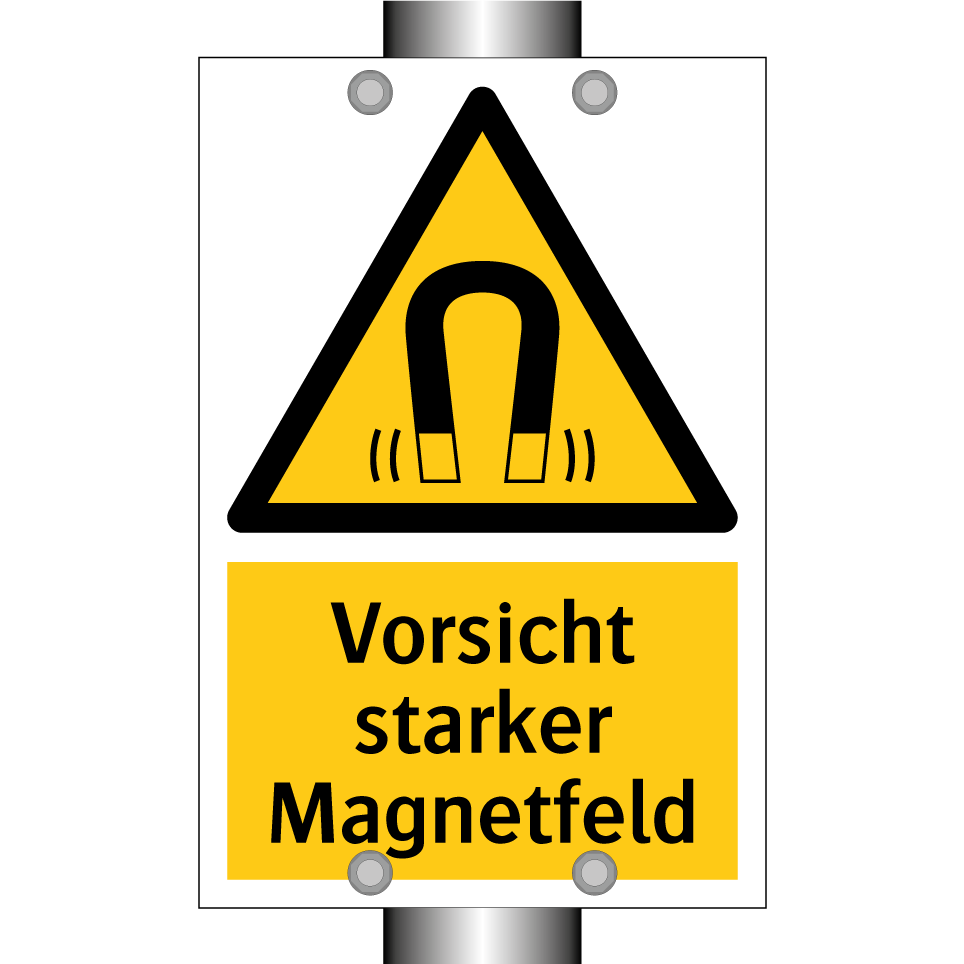 Vorsicht starker Magnetfeld