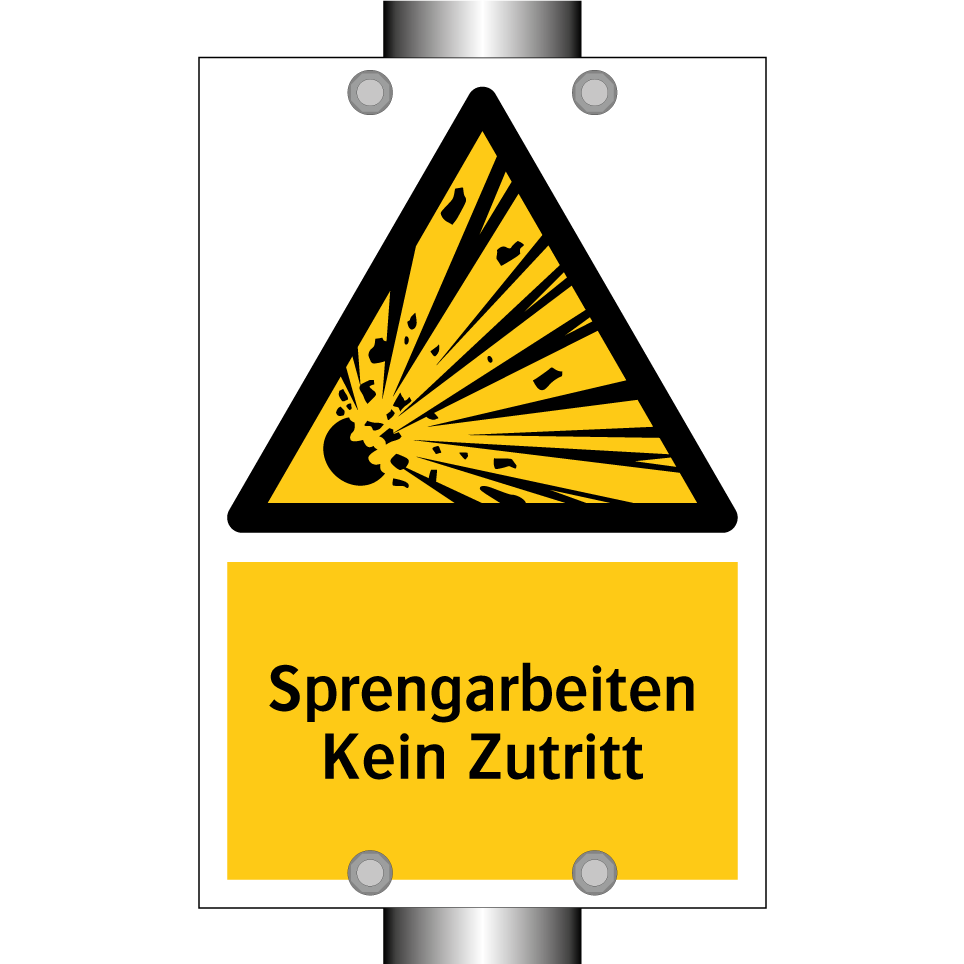 Sprengarbeiten Kein Zutritt
