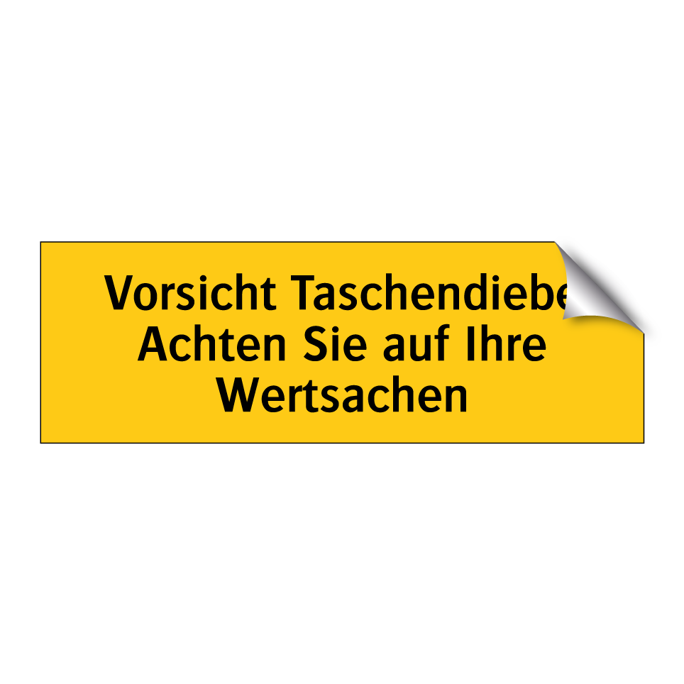 Vorsicht Taschendiebe Achten Sie auf Ihre Wertsachen