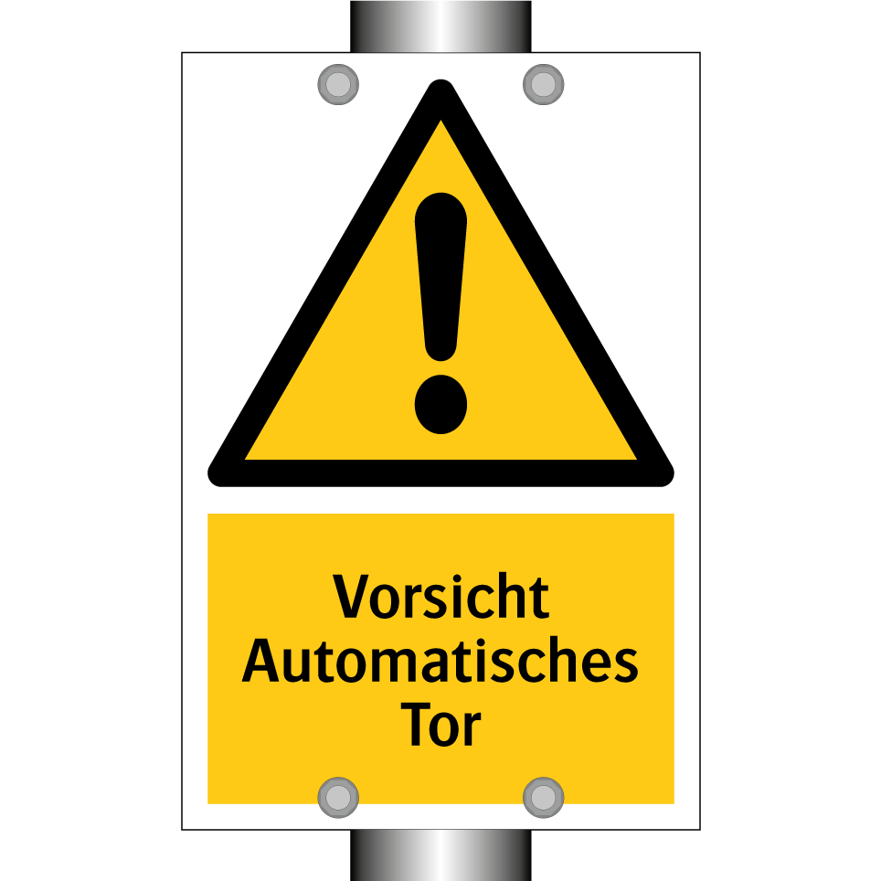 Vorsicht Automatisches Tor