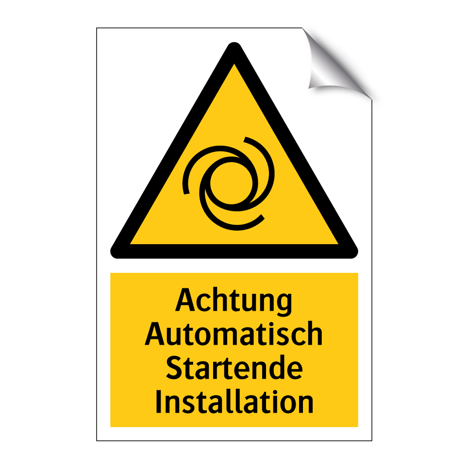 Achtung Automatisch Startende Installation