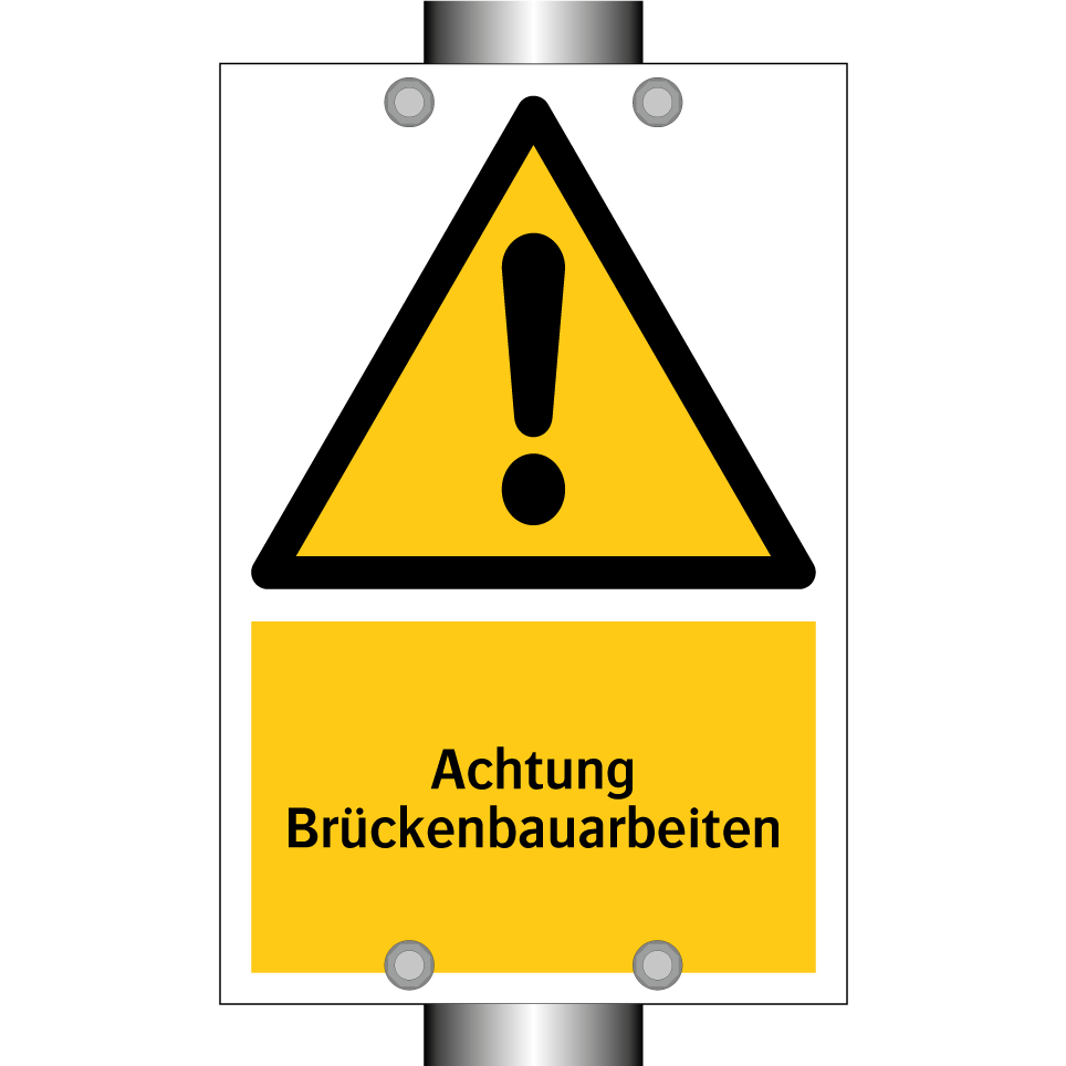 Achtung Brückenbauarbeiten