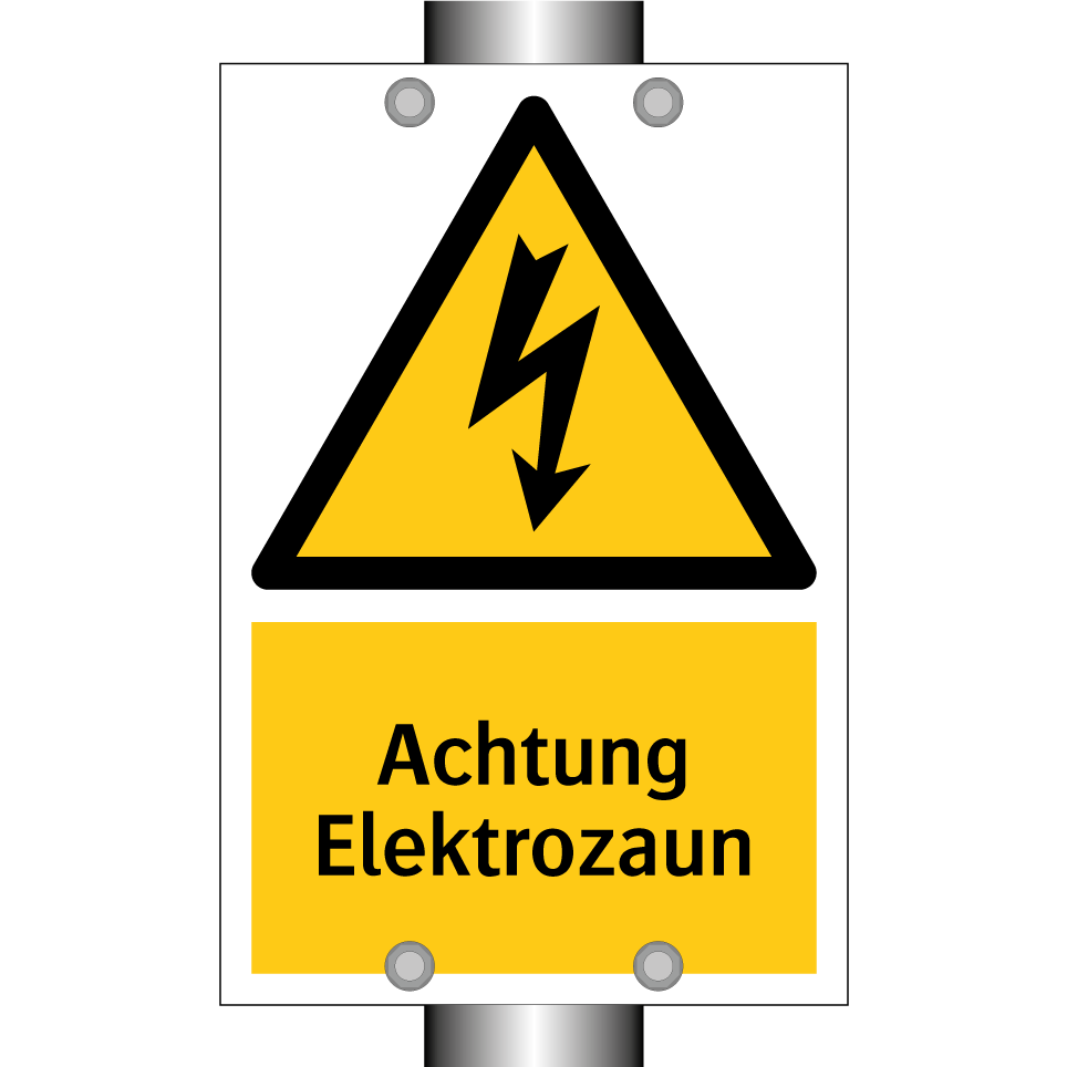 Achtung Elektrozaun