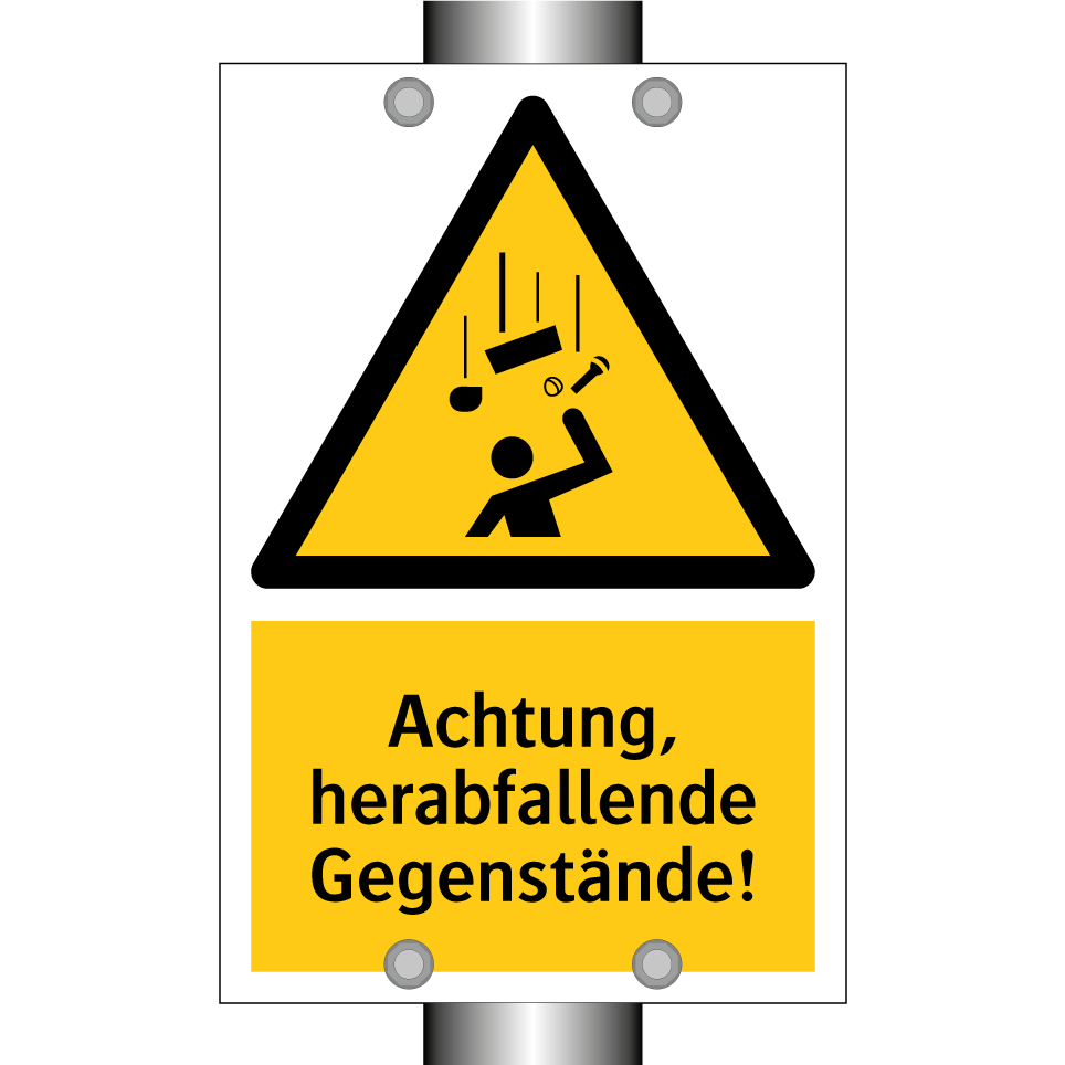 Achtung, herabfallende Gegenstände!