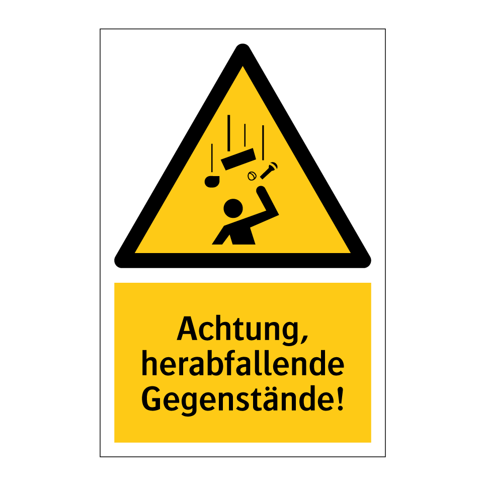 Achtung, herabfallende Gegenstände!