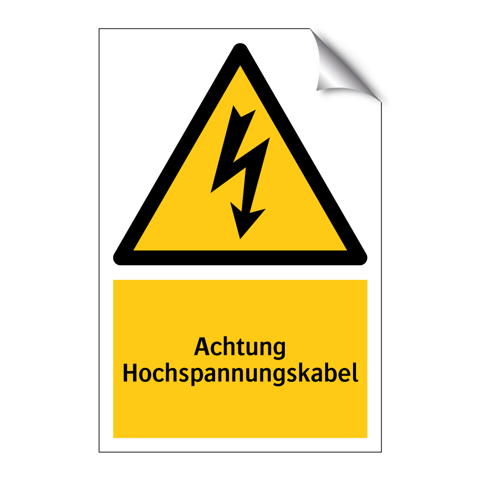 Achtung Hochspannungskabel